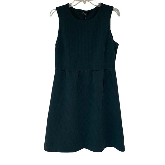 Daisy Fuentes Waffle Knit Sleeveless Dress Forest Green Sz Large - Picture 1 of 9